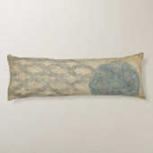 Dekorative Silber Tapestyle-Blumenarrangements Seitenschläferkissen (Rückseite)