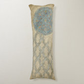 Dekorative Silber Tapestyle-Blumenarrangements Seitenschläferkissen (Vorderseite Vertikal)