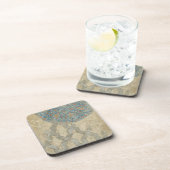 Dekorative Silber Tapestyle-Blumenarrangements Untersetzer (Rechte Seite)