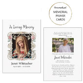 Dekorative Silver Frame Rose Beerdigungskarte Platzkarte