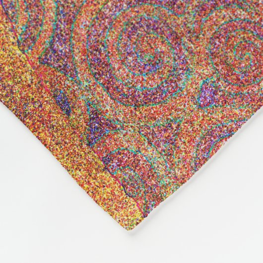 Dekorative Skelettgestaltung Fleece Blanket (Ecke)