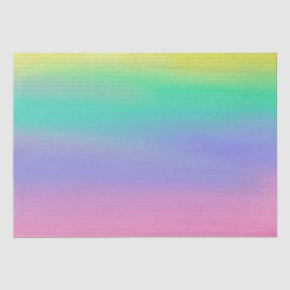 Dekorative Skriptwörter auf Regenbogen Seidenpapier