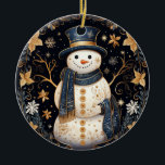 Dekorative Snowman-Ornament Keramik Ornament<br><div class="desc">Schöne Dekorative Snowman Ornament</div>