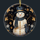 Dekorative Snowman-Ornament Keramik Ornament<br><div class="desc">Schöne Dekorative Snowman Ornament</div>