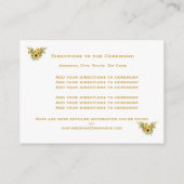 Dekorative Sommerhochzeit-Blume Begleitkarte (Rückseite)