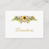 Dekorative Sommerhochzeit-Blume Begleitkarte (Vorderseite)