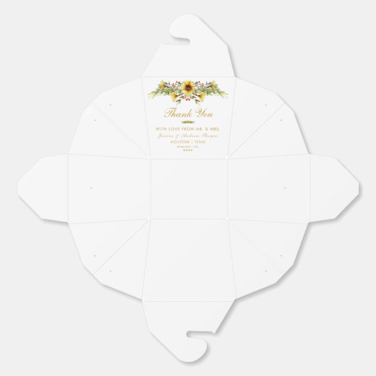 Dekorative Sommerhochzeit-Blume Geschenkschachtel (Ungeklappt)