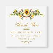 Dekorative Sommerhochzeit-Blume Magnet (Vorne)