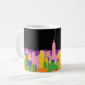 Dekorative städtische Skyline-Gebäude Kaffeetasse (Vorderseite Links)