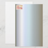 Dekorative Stickerei Briefpapier (Vorne/Hinten)