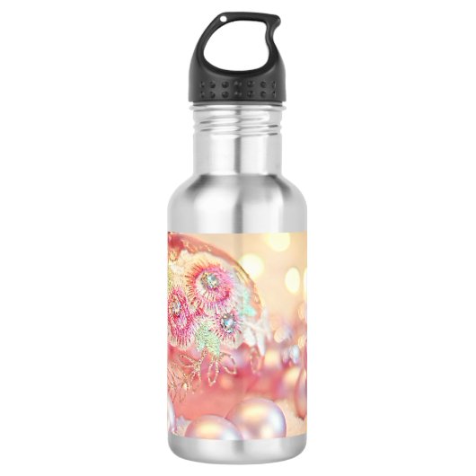 Dekorative Stickerei Edelstahlflasche (Vorderseite)