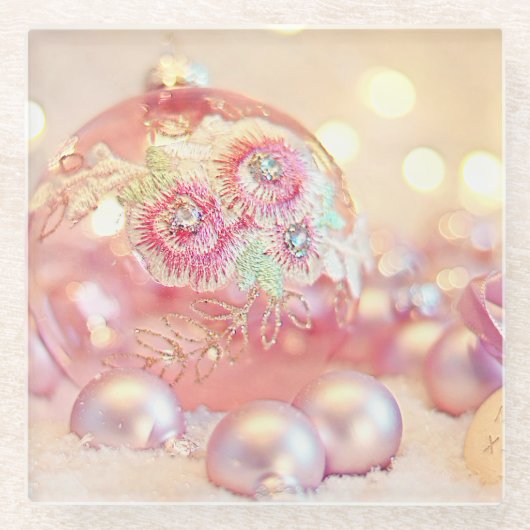 Dekorative Stickerei Glasuntersetzer (Vorderseite)