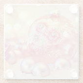 Dekorative Stickerei Glasuntersetzer (Rückseite)