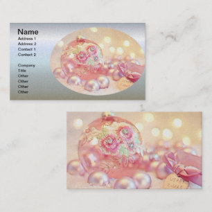 Dekorative Stickerei Visitenkarte