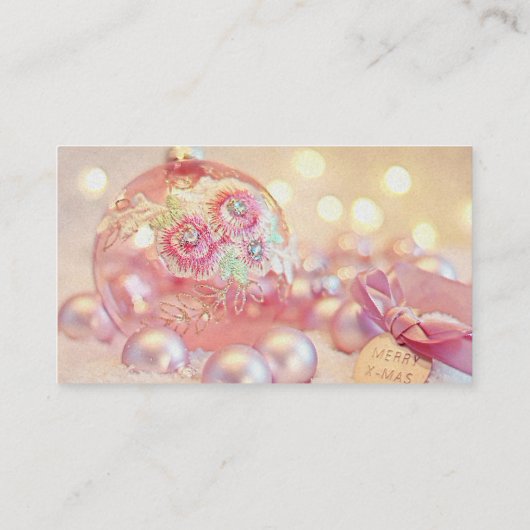 Dekorative Stickerei Visitenkarte (Rückseite)