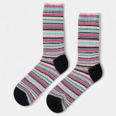 Dekorative Streifen Socken (Linkes Detail)