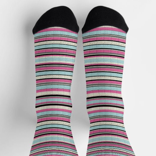 Dekorative Streifen Socken (Oben)