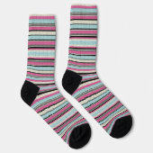 Dekorative Streifen Socken (Rechts)