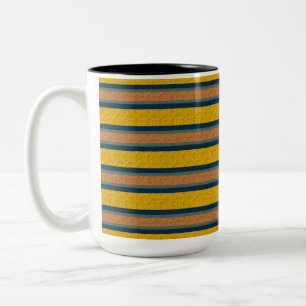Dekorative Streifen Zweifarbige Tasse