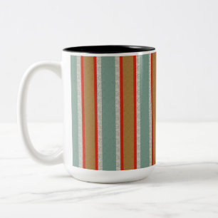 Dekorative Streifen Zweifarbige Tasse