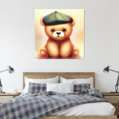 Dekorative Sweet Baby Teddy Bear Canvas Print Leinwanddruck (Insitu (Schlafzimmer))