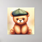 Dekorative Sweet Baby Teddy Bear Canvas Print Leinwanddruck (Vorderseite)