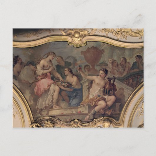 Dekorative Tafel aus dem Ovalsalon Postkarte (Vorderseite)