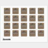 Dekorative Tan Custom New Address Stickers (Blatt)