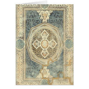 Dekorative Tapisserie mit verziertem geometrischem