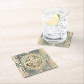 Dekorative Tapisserie mit verziertem geometrischem Rechteckiger Pappuntersetzer (Vor Ort)