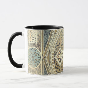 Dekorative Tapisserie mit verziertem geometrischem Tasse