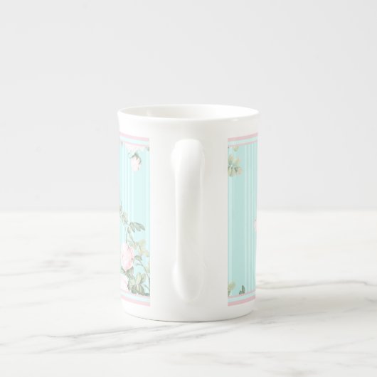 Dekorative Tasse China Shabby Chic Rose (Rückseite)