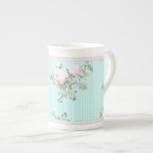 Dekorative Tasse China Shabby Chic Rose (Vorderseite Rechts)