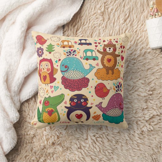 Dekorative Tiere Kissen (Decke)