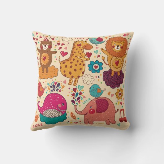 Dekorative Tiere Kissen (Rückseite)