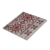 Dekorative Tiles rot und schwarz Fliese (Seite)