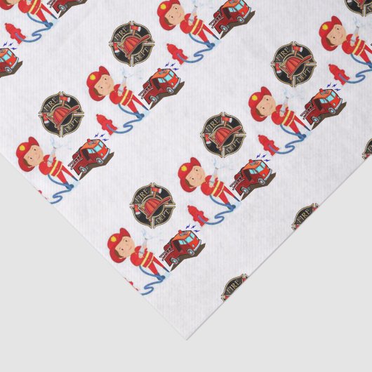 Dekorative Tissue Fireman Seidenpapier (Ausschnitt)