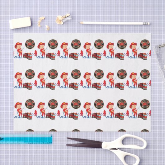 Dekorative Tissue Fireman Seidenpapier (Handwerk)