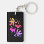 Dekorative Trauben und Blättern  Schlüsselanhänger (Rückseite)