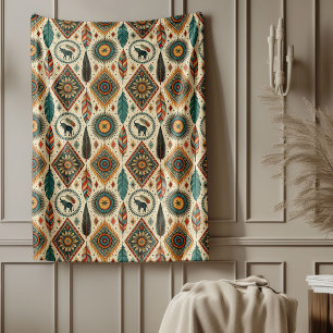 Dekorative Tribal-Blanket-Symbolische Printmedien  Fleecedecke