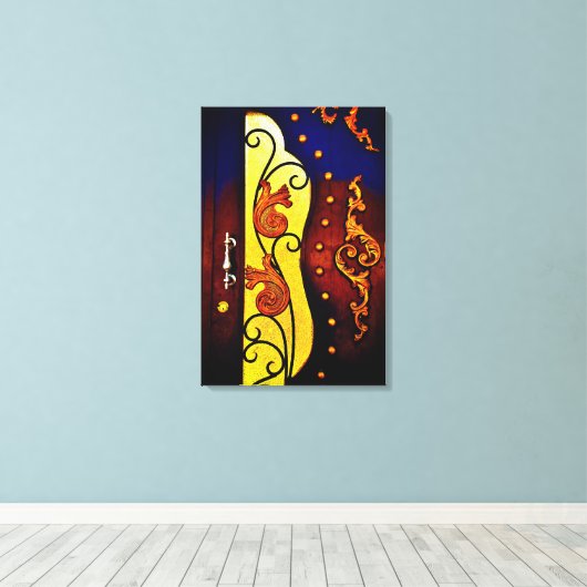 Dekorative Tür Leinwanddruck (Insitu (Holzboden))