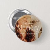 Dekorative Typografie-Foto-Mitgefühl Button (Vorne & Hinten)