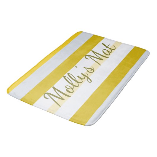 Dekorative Typografikdesigner Badematte (Schrägansicht)