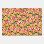 Dekorative ukrainische Blume Geschenkpapier Set (Vorderseite 3)