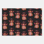 Dekorative ukrainische Blume Geschenkpapier Set (Vorderseite 2)