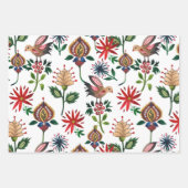 Dekorative ukrainische Blume Geschenkpapier Set (Vorderseite)