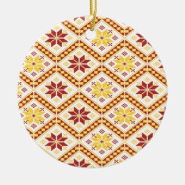 Dekorative ukrainische Kreuzstich-Keramik Keramik Ornament