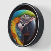 Dekorative und farbenfrohe Papageienuhr Uhr (Winkel)