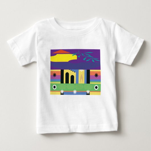 Dekorative und kühne Maximalistisches Design für K Baby T-shirt (Vorderseite)