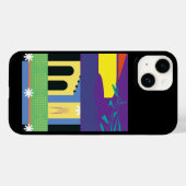 Dekorative und kühne Maximalistisches Design für K Case-Mate iPhone Hülle (Rückseite (Horizontal))